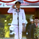 Upacara Penurunan Bendera Merah Putih Berlangsung Khidmat