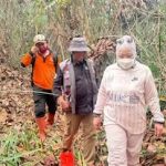 Bupati Kobar Dampingi Menteri Kehutanan Tinjau Penyaluran Air untuk Penanganan Karhutla di TNTP